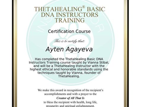 ThetaHealing — Basic DNA Instructor