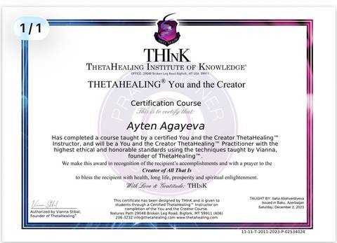 ThetaHealing — You and the Creator